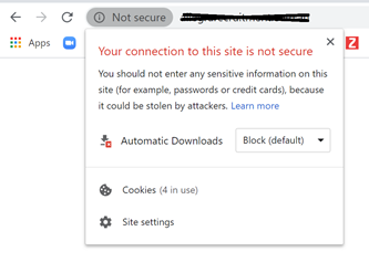 SSL Not Secure